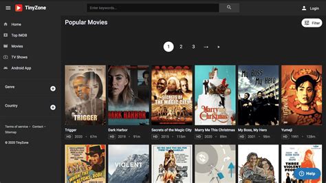 tiny zone movie website.